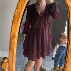 Maroon Dress